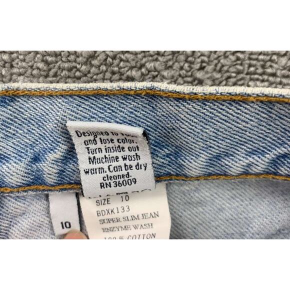 Vintage Calvin Klein Jeans Women 10 Blue Denim Super Slim Enzyme Wash USA Made - Picture 5 of 13